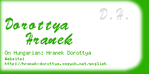 dorottya hranek business card